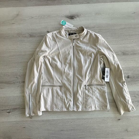 МО-КА Ebele Faux Suede‎ Jacket Grey L STITCH FIX NWT - Picture 5 of 7